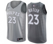 Youth Nike Minnesota Timberwolves #23 Jimmy Butler Swingman Gray NBA Jersey - City Edition