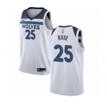 Youth Nike Minnesota Timberwolves #25 Derrick Rose Authentic White NBA Jersey - Association Edition