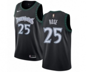 Youth Nike Minnesota Timberwolves #25 Derrick Rose Swingman Black Hardwood Classics Jersey