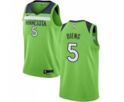 Youth Nike Minnesota Timberwolves #5 Gorgui Dieng Swingman Green NBA Jersey Statement Edition
