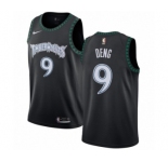 Youth Nike Minnesota Timberwolves #9 Luol Deng Swingman Black Hardwood Classics Jersey