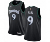 Youth Nike Minnesota Timberwolves #9 Luol Deng Swingman Black Hardwood Classics Jersey