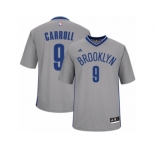 Men Adidas Brooklyn Nets #9 DeMarre Carroll Authentic Gray Alternate NBA Jersey