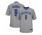 Men Adidas Brooklyn Nets #9 DeMarre Carroll Authentic Gray Alternate NBA Jersey
