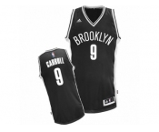 Men Adidas Brooklyn Nets #9 DeMarre Carroll Swingman Black Road NBA Jersey