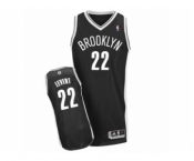 Men's Adidas Brooklyn Nets #22 Caris LeVert Authentic Black Road NBA Jersey