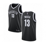 Men's Brooklyn Nets #13 Dzanan Musa Swingman Black Basketball Jersey - Icon Edition