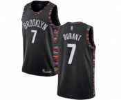Men's Brooklyn Nets #7 Kevin Durant Swingman Black Basketball Jersey - 2018-19 City Edition