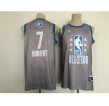 Men's Jordan Brooklyn Nets #7 Kevin Durant Grey 2022 NBA All-Star Swingman Basketball Jersey
