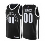 Men's Nike Brooklyn Nets #00 Rodions Kurucs Authentic Black NBA Jersey - City Edition