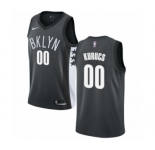 Men's Nike Brooklyn Nets #00 Rodions Kurucs Authentic Gray NBA Jersey Statement Edition