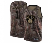 Men's Nike Brooklyn Nets #1 D'Angelo Russell Swingman Camo Realtree Collection NBA Jersey