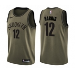 Men's Nike Brooklyn Nets #12 Joe Harris Swingman Green Salute to Service NBA Jersey