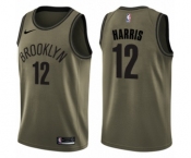 Men's Nike Brooklyn Nets #12 Joe Harris Swingman Green Salute to Service NBA Jersey