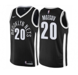 Men's Nike Brooklyn Nets #20 Timofey Mozgov Swingman Black NBA Jersey - City Edition