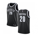 Men's Nike Brooklyn Nets #20 Timofey Mozgov Swingman Black Road NBA Jersey - Icon Edition