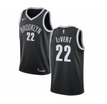 Men's Nike Brooklyn Nets #22 Caris LeVert Swingman Black Road NBA Jersey - Icon Edition