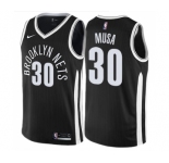 Men's Nike Brooklyn Nets #30 Dzanan Musa Swingman Black NBA Jersey - City Edition