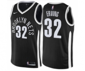 Men's Nike Brooklyn Nets #32 Julius Erving Swingman Black NBA Jersey - City Edition