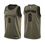Men's Nike Brooklyn Nets #6 Sean Kilpatrick Swingman Green Salute to Service NBA Jersey