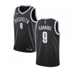 Men's Nike Brooklyn Nets #9 DeMarre Carroll Swingman Black Road NBA Jersey - Icon Edition