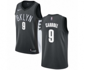 Men's Nike Brooklyn Nets #9 DeMarre Carroll Swingman Gray NBA Jersey Statement Edition