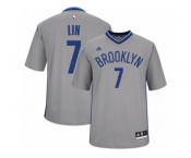Women Adidas Brooklyn Nets #7 Jeremy Lin Swingman Gray Alternate NBA Jersey
