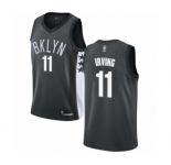 Women's Brooklyn Nets #11 Kyrie Irving Authentic Gray Basketball Jersey Statement Edition