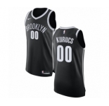 Women's Nike Brooklyn Nets #00 Rodions Kurucs Authentic Black NBA Jersey - Icon Edition