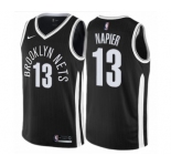 Women's Nike Brooklyn Nets #13 Shabazz Napier Swingman Black NBA Jersey - City Edition