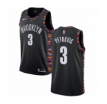 Women's Nike Brooklyn Nets #3 Drazen Petrovic Swingman Black NBA Jersey - 2018-19 City Edition