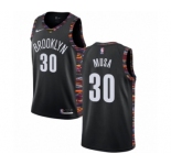 Women's Nike Brooklyn Nets #30 Dzanan Musa Swingman Black NBA Jersey - 2018-19 City Edition