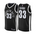 Women's Nike Brooklyn Nets #33 Allen Crabbe Swingman Black NBA Jersey - City Edition
