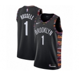 Youth Nike Brooklyn Nets #1 D'Angelo Russell Swingman Black NBA Jersey - 2018-19 City Edition