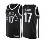 Youth Nike Brooklyn Nets #17 Ed Davis Swingman Black NBA Jersey - City Edition