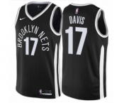 Youth Nike Brooklyn Nets #17 Ed Davis Swingman Black NBA Jersey - City Edition