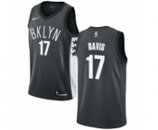 Youth Nike Brooklyn Nets #17 Ed Davis Swingman Gray NBA Jersey Statement Edition