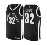 Youth Nike Brooklyn Nets #32 Julius Erving Swingman Black NBA Jersey - City Edition