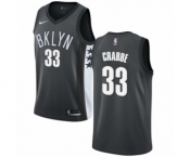 Youth Nike Brooklyn Nets #33 Allen Crabbe Authentic Gray NBA Jersey Statement Edition