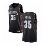 Youth Nike Brooklyn Nets #35 Kenneth Faried Swingman Black NBA Jersey - 2018-19 City Edition