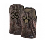 Youth Nike Brooklyn Nets #35 Kenneth Faried Swingman Camo Realtree Collection NBA Jersey