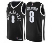 Youth Nike Brooklyn Nets #8 Spencer Dinwiddie Swingman Black NBA Jersey - City Edition