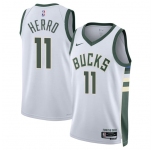 Men's Milwaukee Bucks #11 Tyler Herro White 2026 Association Edition Stitched Basketball Jersey
