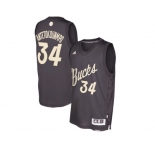 Men's Milwaukee Bucks #34 Giannis Antetokounmpo Black 2016 Christmas Day NBA Swingman Jersey