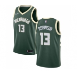 Men's Nike Milwaukee Bucks #13 Glenn Robinson Swingman Green Road NBA Jersey - Icon Edition