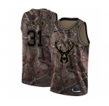 Men's Nike Milwaukee Bucks #31 John Henson Swingman Camo Realtree Collection NBA Jersey