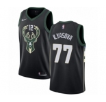 Men's Nike Milwaukee Bucks #77 Ersan Ilyasova Authentic Black NBA Jersey - Statement Edition