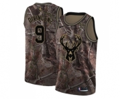 Men's Nike Milwaukee Bucks #9 Donte DiVincenzo Swingman Camo Realtree Collection NBA Jersey